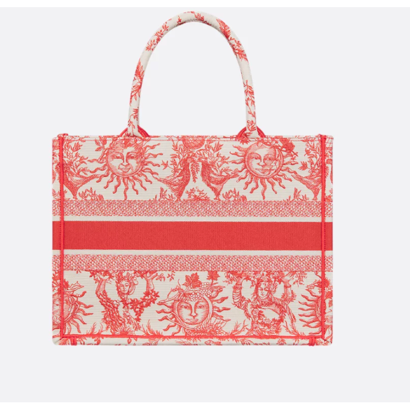 Sac Dior Book Tote Medium Dioriviera corail