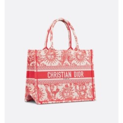 Sac Dior Book Tote Medium Dioriviera corail