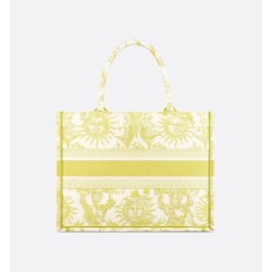 Sac Dior Book Tote Medium Dioriviera Lemon Yellow