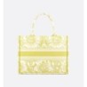 Sac Dior Book Tote Medium Dioriviera Lemon Yellow