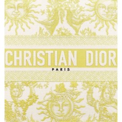 Sac Dior Book Tote Medium Dioriviera Lemon Yellow