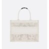 Sac Dior Book Tote Medium Soleil blanche