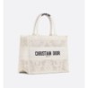 Sac Dior Book Tote Medium Soleil blanche