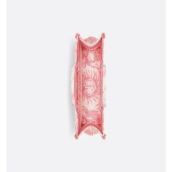 Sac Dior Book Tote East-West Dioriviera Candy Pink