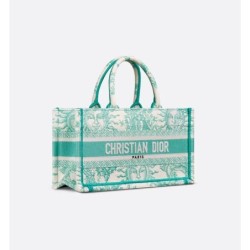 Sac Dior Book Tote East-West Dioriviera Aquamarina
