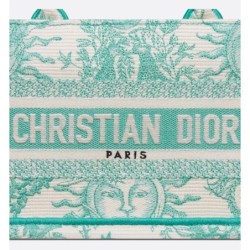 Sac Dior Book Tote East-West Dioriviera Aquamarina