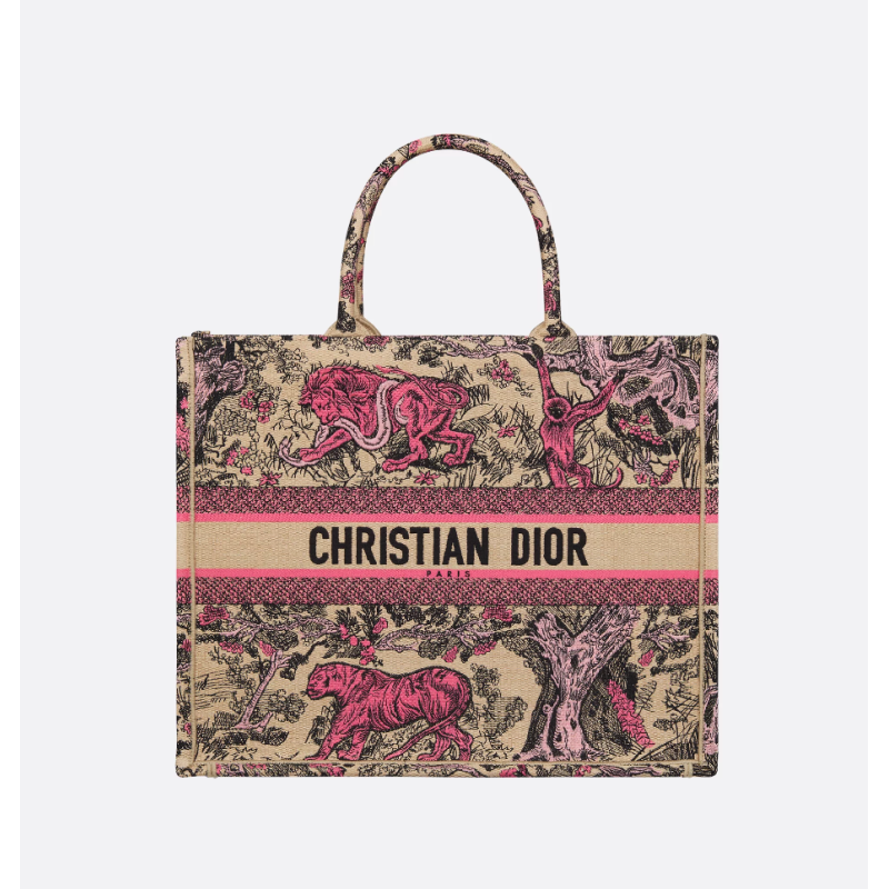 Sac Dior Book Tote Large Dioriviera Candy Pink