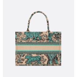 Sac Dior Book Tote Medium Dioriviera Aquamarina