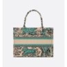 Sac Dior Book Tote Medium Dioriviera Aquamarina