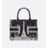 Sac Dior Book Tote Medium Paris noire et blanche