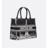 Sac Dior Book Tote Medium Paris noire et blanche