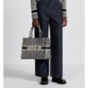Sac Dior Book Tote Medium Paris noire et blanche