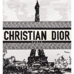 Sac Dior Book Tote Medium Paris blanche et noire