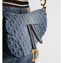 Sac Saddle à bandoulière Oblique bleu
