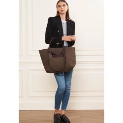 LANCASTER TRÈS GRAND ÉPAULE Cabas marron