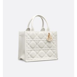 Sac Dior Book Tote Small blanc