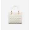 Sac Lady Dior Medium blanc