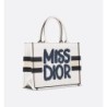 Sac Dior Book Tote Medium blanc