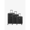 METEOR ROLLEN 3-TEILIG MIT DEHNFALTE Set de valises black