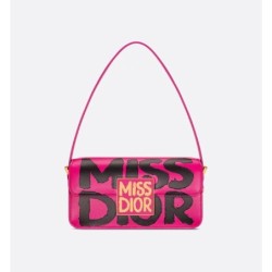 Sac à rabat Miss Dior rose