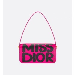 Sac à rabat Miss Dior rose