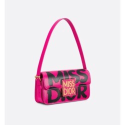 Sac à rabat Miss Dior rose