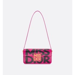 Sac à rabat Miss Dior rose