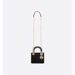 Sac Lady Dior Mini Cannage noir